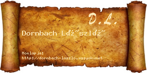 Dornbach László névjegykártya
